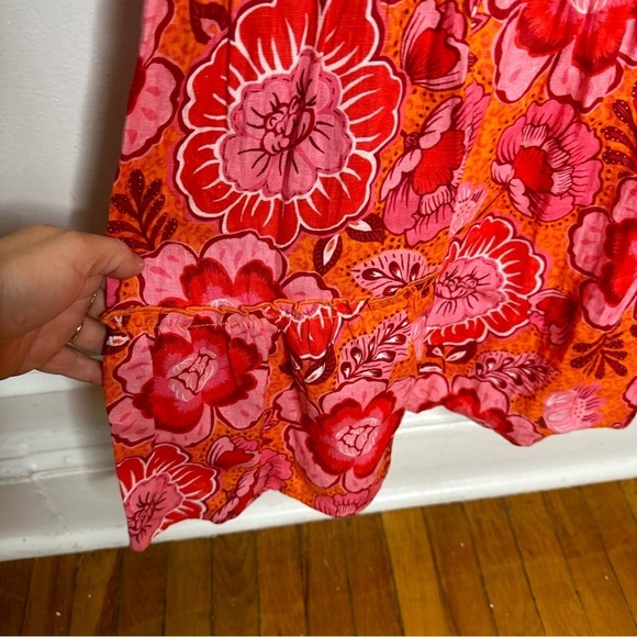 Madly Sweetly WATERMELON SUGAR MIDI Linen Dress Womens 18 - Picture 9 of 9